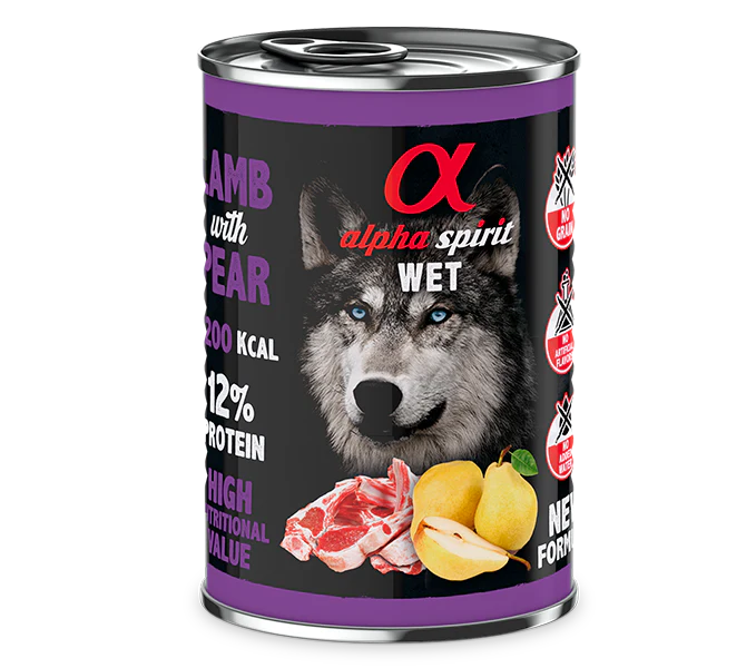 Lata Alpha Cordero con Pera 400GR